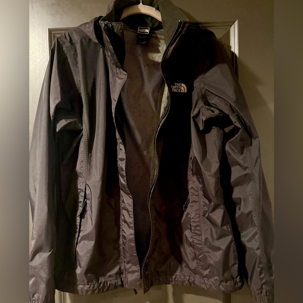 The North Face HyVent Hooded Rain Jacket Windbreaker | Women’s Large Blackl - Picture 4 of 7